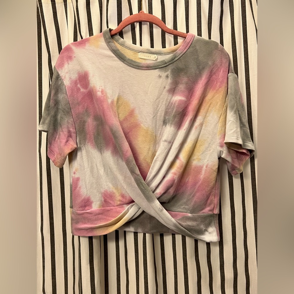Cozy oversized cropped tee